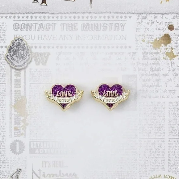 NWOT Harry Potter Love Potion Earrings and Bracelet - Picture 1 of 10